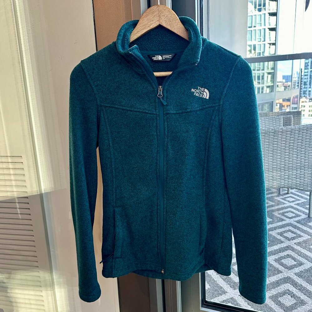 Women's Blue North Face Zip Up
